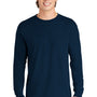 Comfort Colors Mens Long Sleeve Crewneck T-Shirt - True Navy Blue