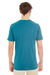Jerzees 601MR Mens Short Sleeve Crewneck T-Shirt Heather Mosiac Blue Back