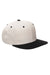 Yupoong 6089 Mens Adjustable Hat Natural/Black Front