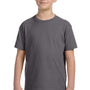 LAT Youth Fine Jersey Short Sleeve Crewneck T-Shirt - Charcoal Grey