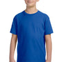 LAT Youth Fine Jersey Short Sleeve Crewneck T-Shirt - Royal Blue
