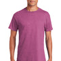 Gildan Mens Softstyle Short Sleeve Crewneck T-Shirt - Heather Berry Pink