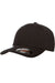 Flexfit 6580 Mens Moisture Wicking Stretch Fit Hat Black Front