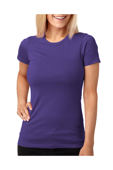 Next Level 6610 Womens CVC Jersey Short Sleeve Crewneck T-Shirt Purple Rush Front