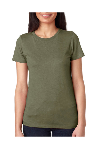 Next Level 6710 Womens Jersey Short Sleeve Crewneck T-Shirt Military Green Front