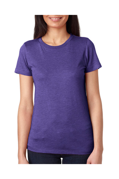 Next Level 6710 Womens Jersey Short Sleeve Crewneck T-Shirt Purple Rush Front