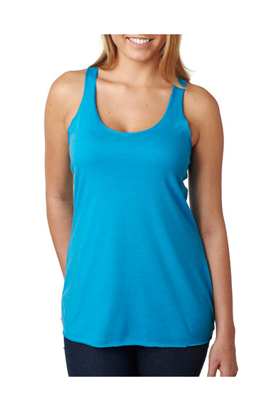 Next Level 6733 Womens Tank Top Turquoise Blue Front