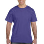 LAT Mens Fine Jersey Short Sleeve Crewneck T-Shirt - Purple