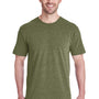 LAT Mens Fine Jersey Short Sleeve Crewneck T-Shirt - Military Green