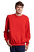 Russell Athletic 698HBM Mens Dri-Power Crewneck Sweatshirt True Red Front