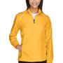 Core 365 Womens Motivate Water Resistant Full Zip Jacket - Campus Gold