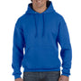 Fruit Of The Loom Mens Supercotton Fleece Hooded Sweatshirt Hoodie - Royal Blue