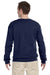 Fruit Of The Loom 82300 Mens Supercotton Fleece Crewneck Sweatshirt Navy Blue Back