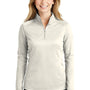 The North Face Womens Tech Pill Resistant Fleece 1/4 Zip Jacket - Vintage White