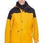 North End Mens 3-in-1 Water Resistant Full Zip Hooded Jacket - Sunray Yellow/Black