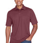 Core 365 Mens Origin Performance Moisture Wicking Short Sleeve Polo Shirt w/ Pocket - Burgundy
