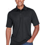 Core 365 Mens Origin Performance Moisture Wicking Short Sleeve Polo Shirt w/ Pocket - Black