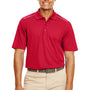 Core 365 Mens Radiant Performance Moisture Wicking Short Sleeve Polo Shirt - Classic Red