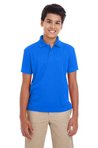 Core 365 88181Y Youth Origin Performance Moisture Wicking Short Sleeve Polo Shirt Royal Blue Front