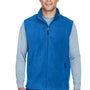 Core 365 Mens Journey Pill Resistant Fleece Full Zip Vest - True Royal Blue