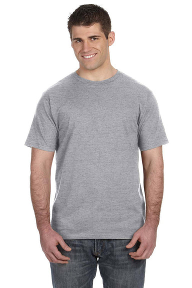 Anvil 980 Mens Short Sleeve Crewneck T-Shirt Heather Grey Front