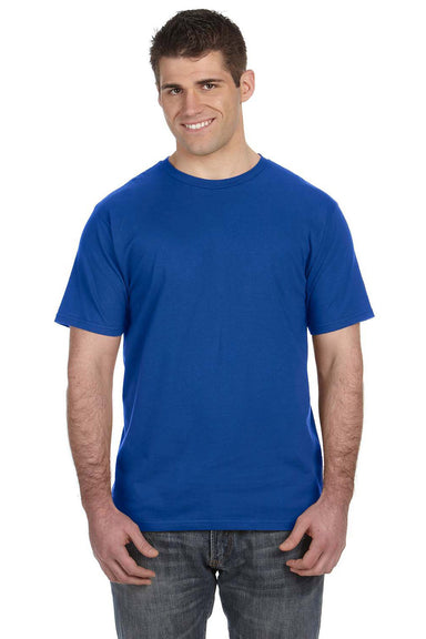 Anvil 980 Mens Short Sleeve Crewneck T-Shirt Royal Blue Front