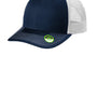 Port Authority Mens Eco Snapback Trucker Hat - True Navy Blue/White