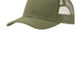Port Authority Mens Adjustable Trucker Hat - Olive Drab Green/Black