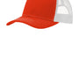 Port Authority Mens Adjustable Trucker Hat - Orange/White