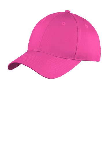 Port & Company C914 Unstructured Twill Hat Sangria Pink Front