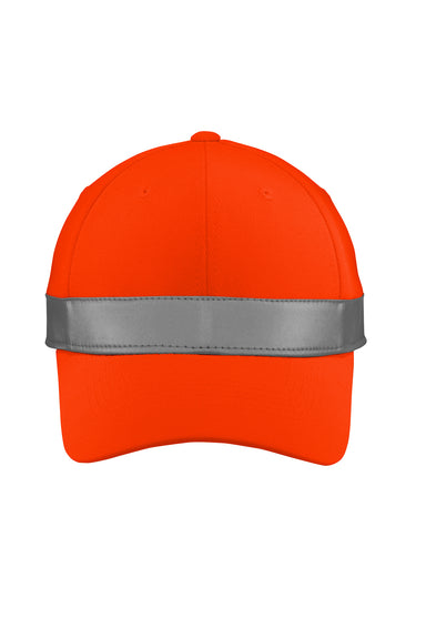 CornerStone CS802 Mens Adjustable Hat Safety Orange Front