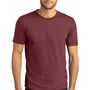 District Mens Perfect DTG Short Sleeve Crewneck T-Shirt - Maroon Frost