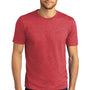 District Mens Perfect DTG Short Sleeve Crewneck T-Shirt - Red Frost