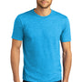 District Mens Perfect DTG Short Sleeve Crewneck T-Shirt - Turquoise Blue Frost