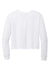 District Womens Perfect Tri Midi Long Sleeve Crewneck T-Shirt White Flat Back