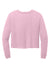 District Womens Perfect Tri Midi Long Sleeve Crewneck T-Shirt Heather Wisteria Pink Flat Back