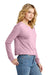 District Womens Perfect Tri Midi Long Sleeve Crewneck T-Shirt Heather Wisteria Pink Side