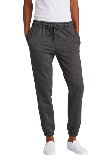 District DT6110 V.I.T. Fleece Sweatpants w/ Pockets Heathered Charcoal Grey Front