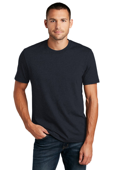 District Mens Re-Tee Short Sleeve Crewneck T-Shirt True Navy Blue Front