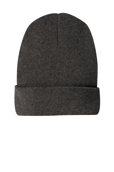 District DT815 Re-Beanie Heather Charcoal Grey Front