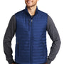 Port Authority Mens Water Resistant Packable Puffy Full Zip Vest - Cobalt Blue