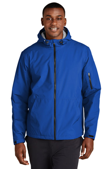 Sport-Tek JST56 Waterproof Insulated Full Zip Hooded Jacket True Royal Blue Front