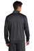 Sport-Tek Mens Full Zip Track Jacket Graphite Grey/Black Side