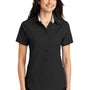 Port Authority Womens Easy Care Wrinkle Resistant Short Sleeve Button Down Shirt - Black