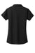 Port Authority L572 Womens Dry Zone Moisture Wicking Short Sleeve Polo Shirt Black Flat Back