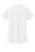Port Authority L572 Womens Dry Zone Moisture Wicking Short Sleeve Polo Shirt White Flat Back