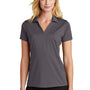 Port Authority Womens Staff Performance Moisture Wicking Short Sleeve Polo Shirt - Graphite Grey