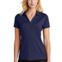 Port Authority Womens Staff Performance Moisture Wicking Short Sleeve Polo Shirt - True Navy Blue