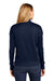 New Era Womens Full Zip Track Jacket True Navy Blue/White Side