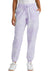 Port & Company Womens Beach Wash Tie Dye Sweatpants w/ Pockets Amethyst Purple Front